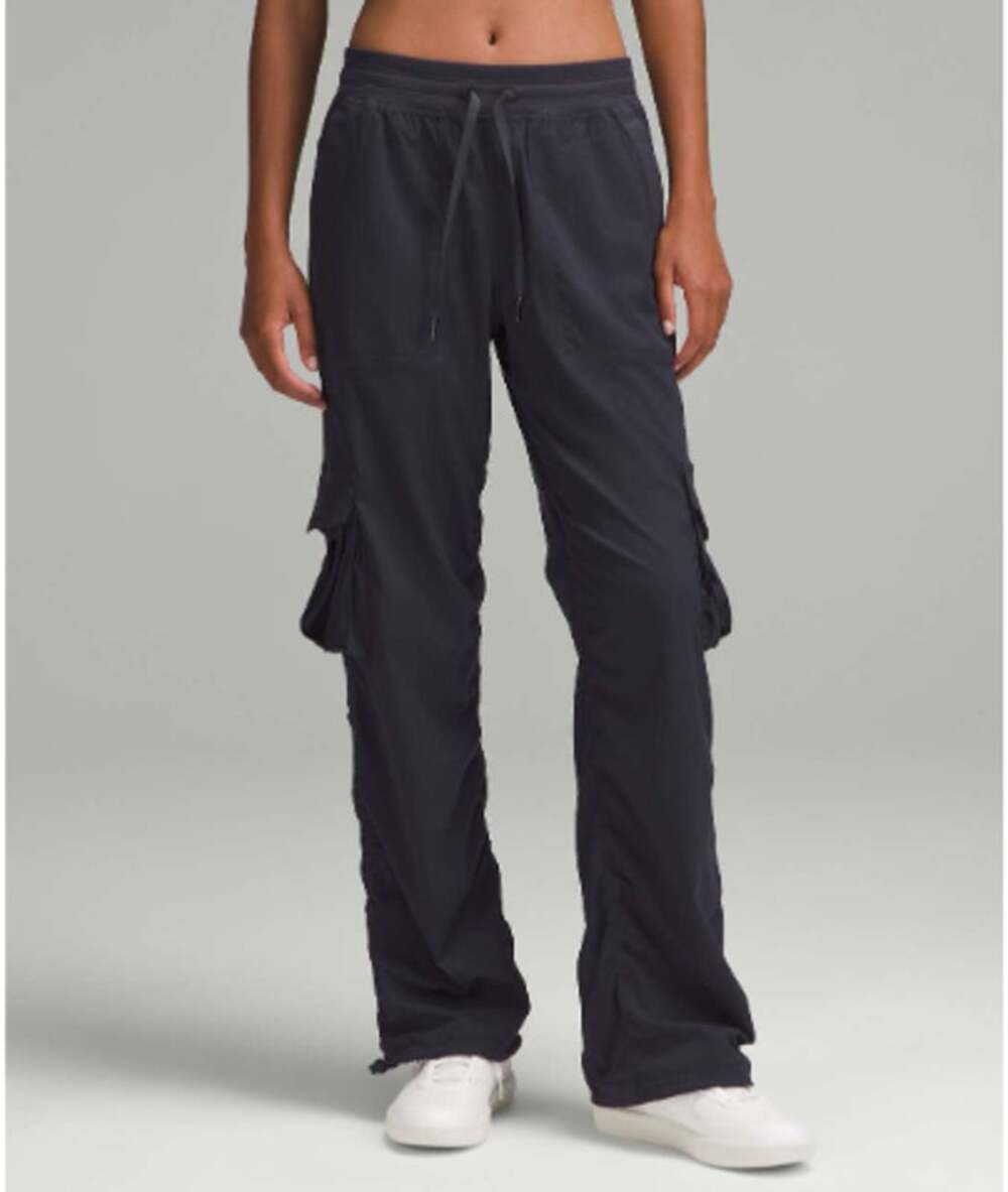 Lululemon Dance Studio Relaxed-Fit Mid-Rise Cargo Pant XL Black Night - Blue